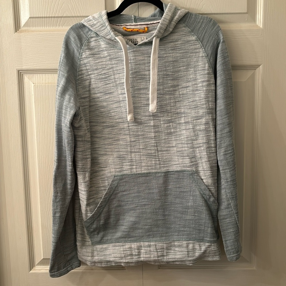 Women’s Free Planet long sleeve hoodie, mint and white size XL